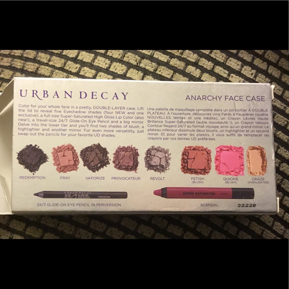 NIB Urban Decay Anarchy Face Case